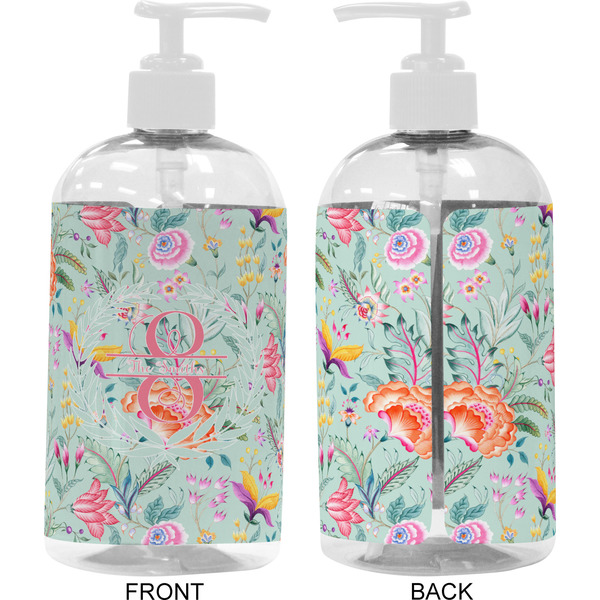 Exquisite Chintz 16 oz Plastic Liquid Dispenser- Approval- White