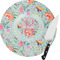 Exquisite Chintz Round Glass Cutting Board - Small (Personalized)