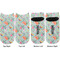 Exquisite Chintz Adult Ankle Socks - Double Pair - Front and Back - Apvl