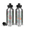 Exquisite Chintz Aluminum Water Bottle - Front and Back