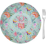 Exquisite Chintz 8" Glass Appetizer / Dessert Plates - Single or Set (Personalized)