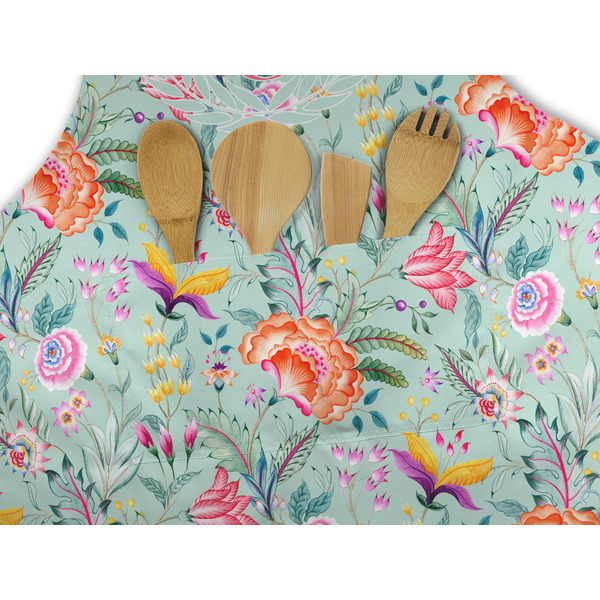 Exquisite Chintz Apron - Pocket Detail with Props