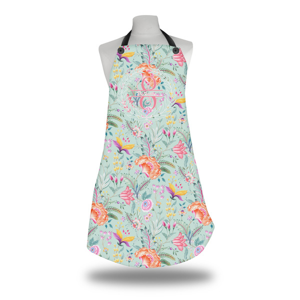 Custom Exquisite Chintz Apron w/ Name and Initial