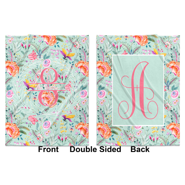 Exquisite Chintz Baby Blanket (Double Sided - Printed Front and Back)