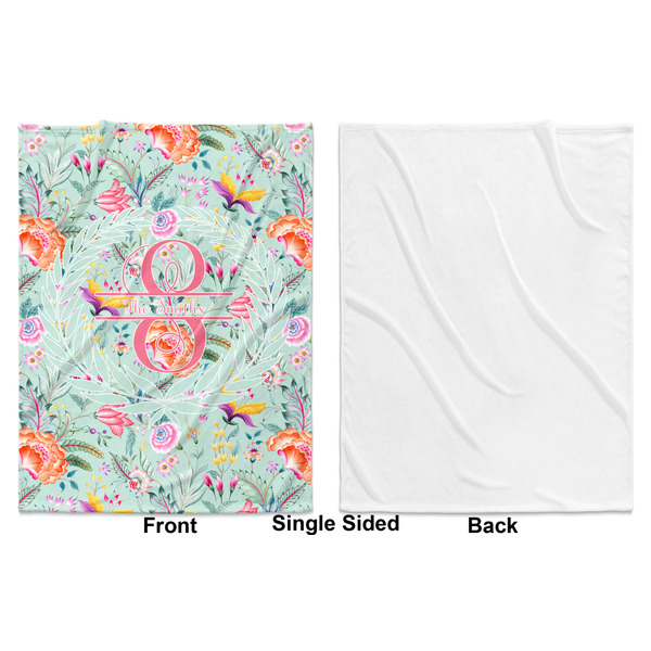 Exquisite Chintz Baby Blanket (Single Sided - Printed Front, White Back)