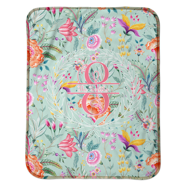 Exquisite Chintz Baby Sherpa Blanket - Flat