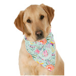 Exquisite Chintz Dog Bandana Scarf w/ Name and Initial