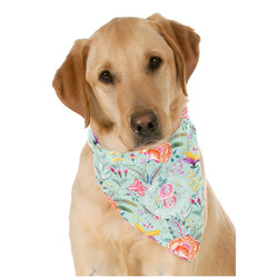 Exquisite Chintz Dog Bandana Scarf w/ Name and Initial