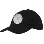 Exquisite Chintz Baseball Cap - Black (Personalized)