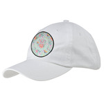 Exquisite Chintz Baseball Cap - White (Personalized)