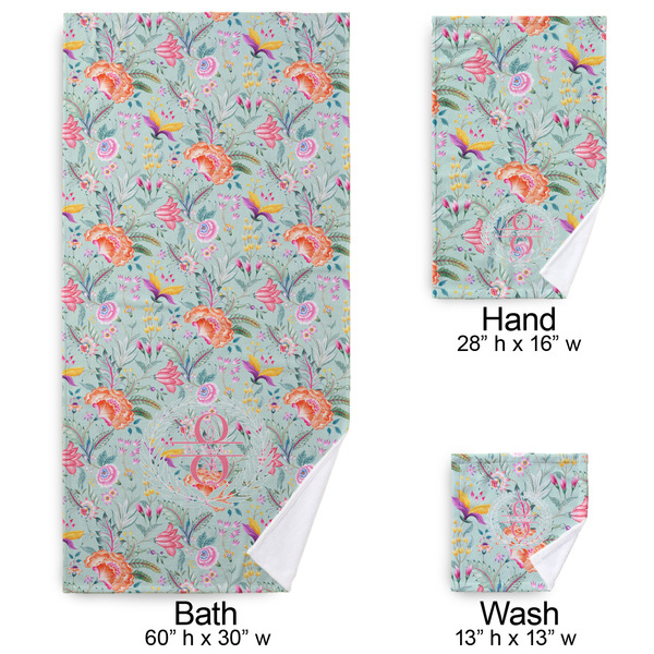 Exquisite Chintz Bath Towel Sets - 3-piece - Approval