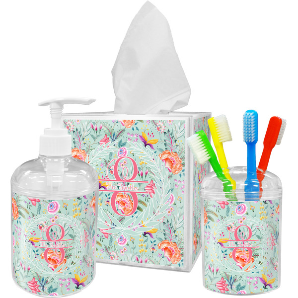 Exquisite Chintz Bathroom Accessories Set (Personalized)