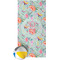 Exquisite Chintz Beach Towel w/ Beach Ball