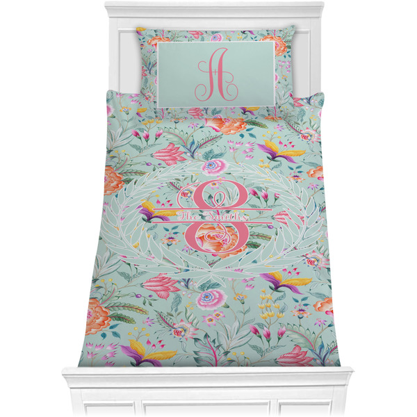 Custom Exquisite Chintz Comforter Set - Twin (Personalized)
