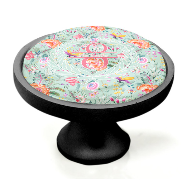 Exquisite Chintz Black Custom Cabinet Knob (Side)