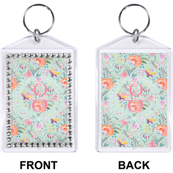 Exquisite Chintz Bling Keychain (Front + Back)