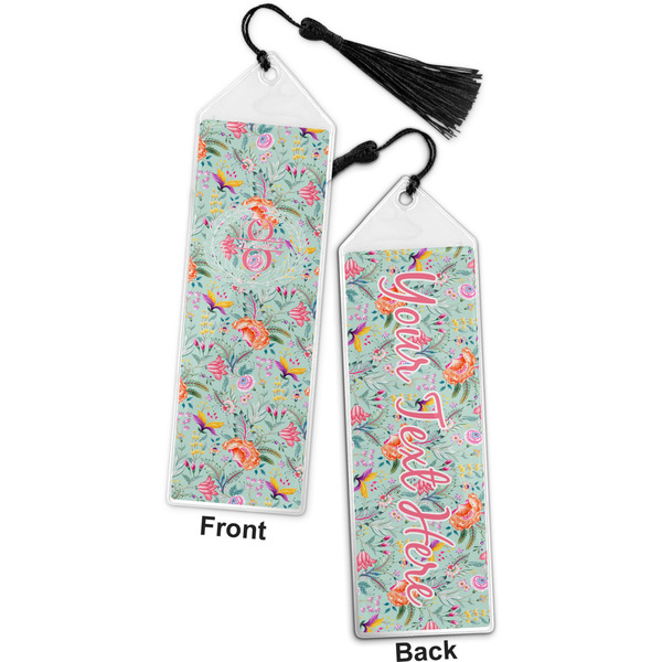 Exquisite Chintz Bookmark with tassel - Front and Back