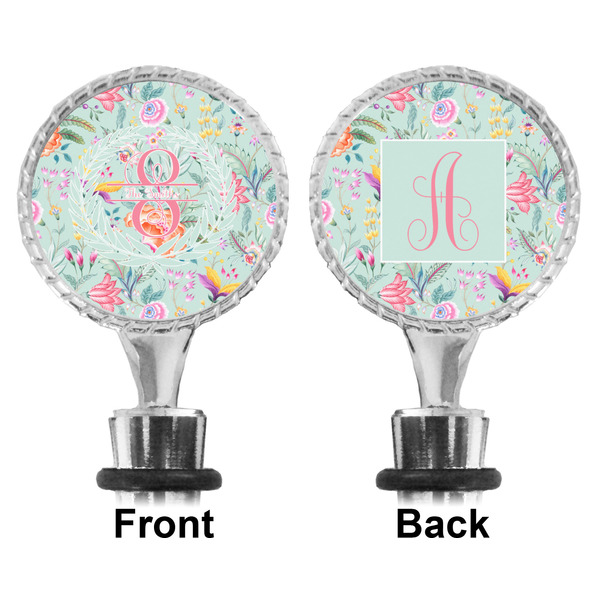 Exquisite Chintz Bottle Stopper - Front and Back