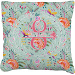 Exquisite Chintz Faux-Linen Throw Pillow 20" (Personalized)