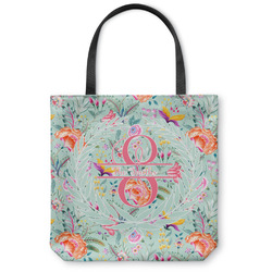 Exquisite Chintz Canvas Tote Bag - Large - 18"x18" (Personalized)
