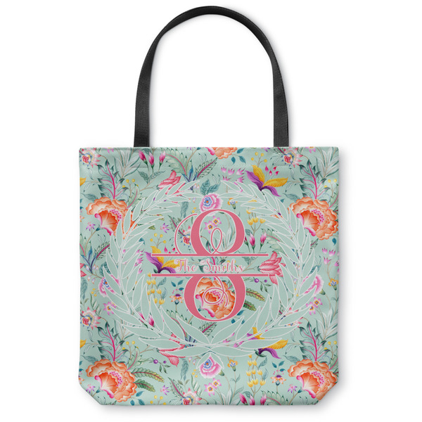 Custom Exquisite Chintz Canvas Tote Bag - Small - 13"x13" (Personalized)