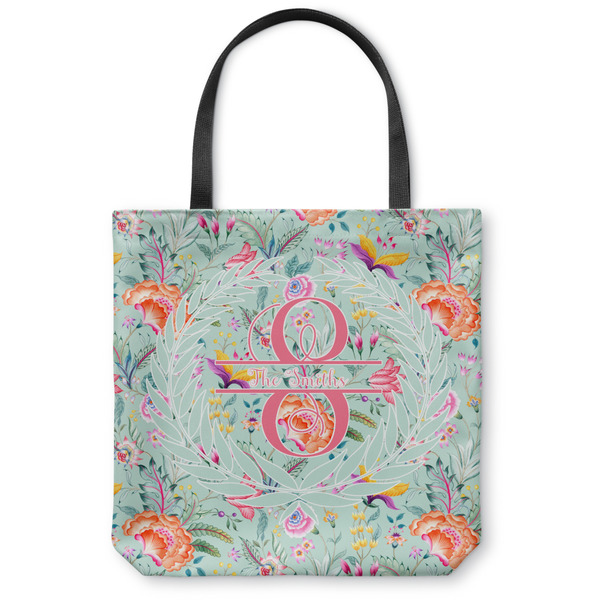 Custom Exquisite Chintz Canvas Tote Bag - Large - 18"x18" (Personalized)