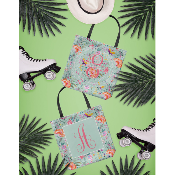 Exquisite Chintz Canvas Tote Lifestyle Front and Back