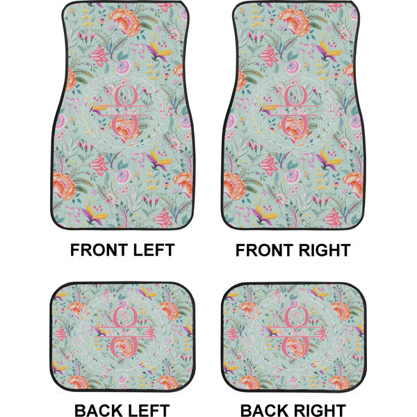 Exquisite Chintz Car Floor Mats Set (2F + 2B)