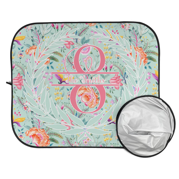 Exquisite Chintz Car Sun Shades - FOLDED & UNFOLDED