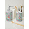 Exquisite Chintz Ceramic Bathroom Accessories - LIFESTYLE (toothbrush holder & soap dispenser)