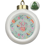 Exquisite Chintz Ceramic Ball Ornament - Christmas Tree (Personalized)