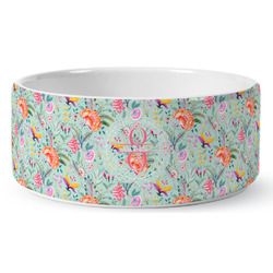 Exquisite Chintz Ceramic Dog Bowl (Personalized)
