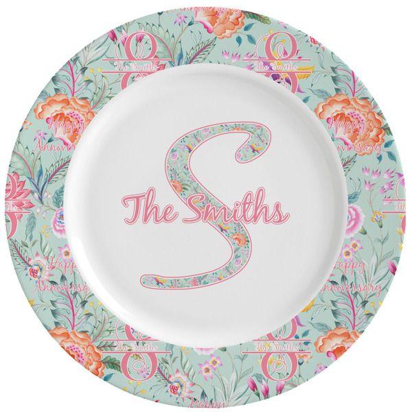 Custom Exquisite Chintz Ceramic Dinner Plates (Set of 4) (Personalized)