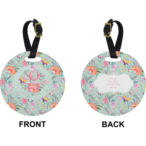 Exquisite Chintz Circle Luggage Tag (Front + Back)