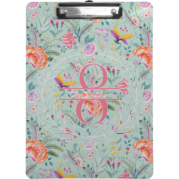 Custom Exquisite Chintz Clipboard (Letter Size) (Personalized)