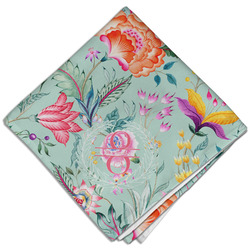 Exquisite Chintz Cloth Dinner Napkin - Single w/ Name and Initial