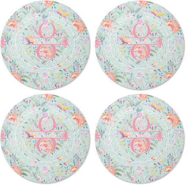 Exquisite Chintz Coaster Round Rubber Back - Apvl