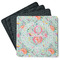 Exquisite Chintz Square Rubber Backed Coasters - Set of 4 (Personalized)