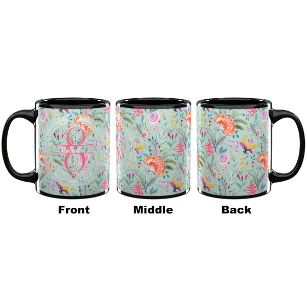 Exquisite Chintz Coffee Mug - 11 oz - Black APPROVAL