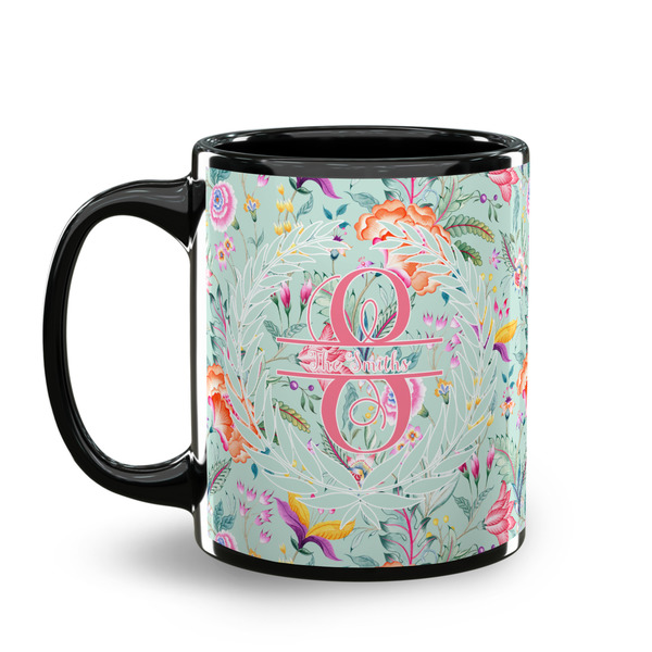 Exquisite Chintz Coffee Mug - 11 oz - Black