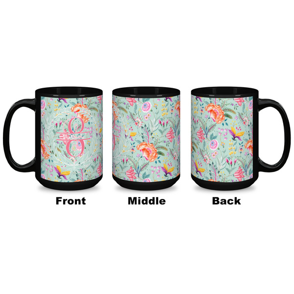 Exquisite Chintz Coffee Mug - 15 oz - Black APPROVAL