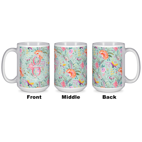 Exquisite Chintz Coffee Mug - 15 oz - White APPROVAL