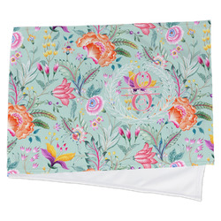 Exquisite Chintz Cooling Towel w/ Name and Initial