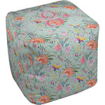 Exquisite Chintz Cube Pouf Ottoman (Personalized)