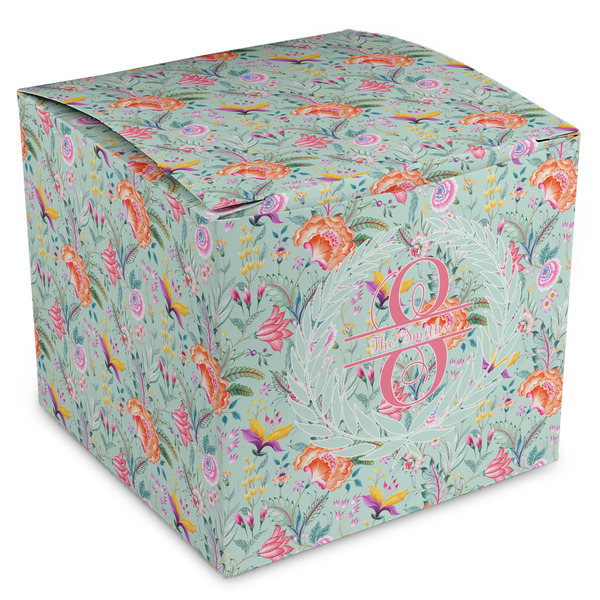Custom Exquisite Chintz Cube Favor Gift Boxes (Personalized)