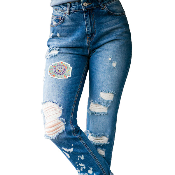 Exquisite Chintz Custom Shape Iron On Patches - L - single APPROVAL