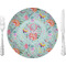 Exquisite Chintz 10" Glass Lunch / Dinner Plates - Single or Set (Personalized)