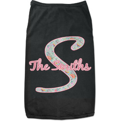 Exquisite Chintz Black Pet Shirt (Personalized)