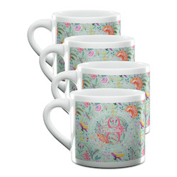 Exquisite Chintz Double Shot Espresso Cups - Set of 4 (Personalized)