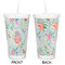 Exquisite Chintz Double Wall Tumbler with Straw - Approval